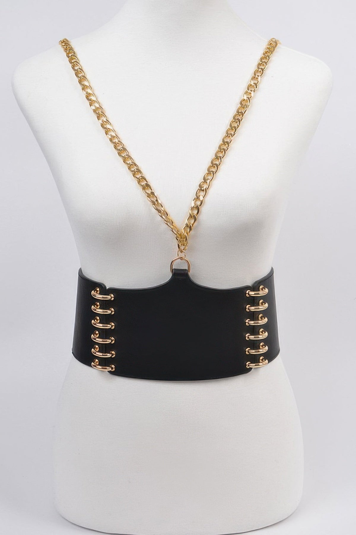 WOMEN'S BELT SOHO Wide Faux Leather Statement BYMANYC ® New York