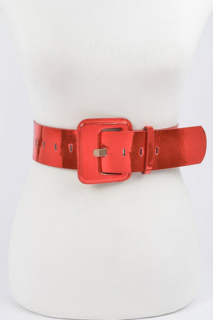 WOMEN'S BELT SUMMIT Wide Mirror Effect BYMANYC ® New York