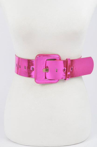 WOMEN'S BELT SUMMIT Wide Mirror Effect BYMANYC ® New York