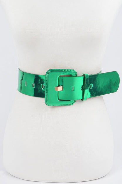 WOMEN'S BELT SUMMIT Wide Mirror Effect BYMANYC ® New York