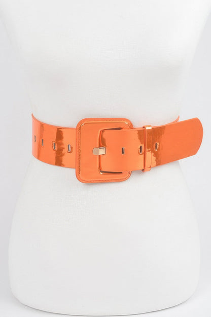 WOMEN'S BELT SUMMIT Wide Mirror Effect BYMANYC ® New York
