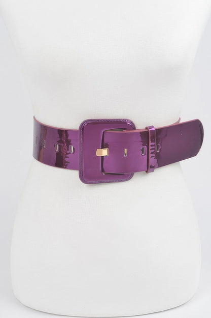 WOMEN'S BELT SUMMIT Wide Mirror Effect BYMANYC ® New York