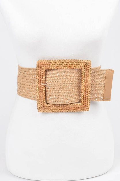 WOMEN'S BELT TRIBECA Bamboo Buckle Stretch BYMANYC ® New York