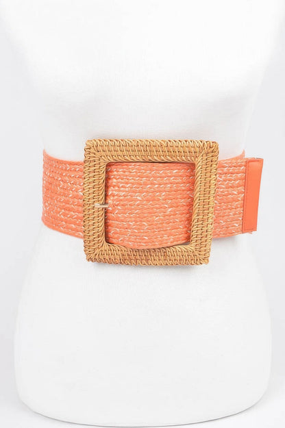 WOMEN'S BELT TRIBECA Bamboo Buckle Stretch BYMANYC ® New York