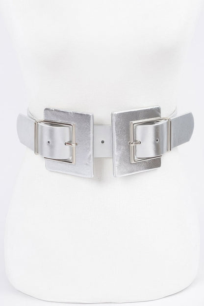 WOMEN'S BELT • TRIBECA Fashion Chic Two Buckle BYMANYC ® New York