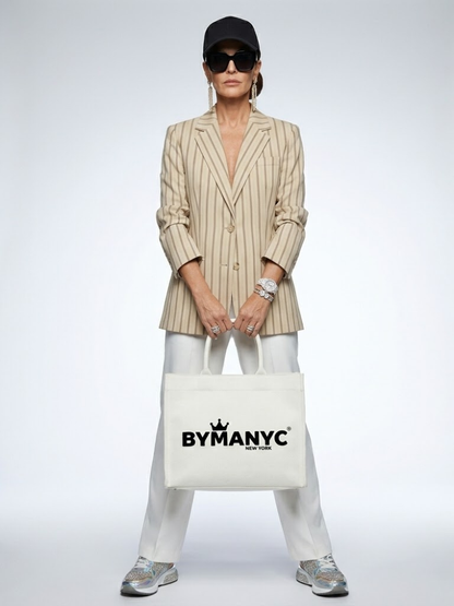 WOMEN'S BLAZER Beige Striped NOLITA - BYMANYC ® New York