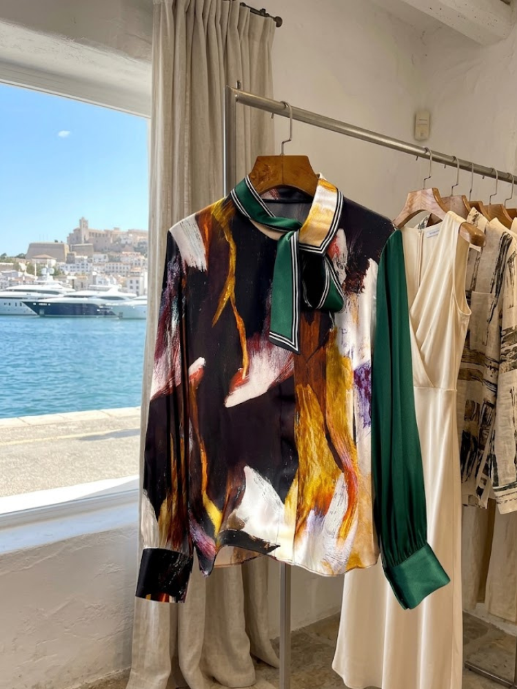 WOMEN'S BLOUSE PALM SPRINGS - Boutique Fashion Top - BYMANYC ® New York