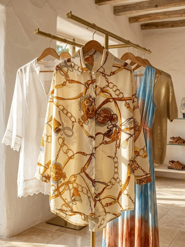 WOMEN'S BLOUSE TRIBECA New Collection IBIZA Summer – BYMANYC ® New York