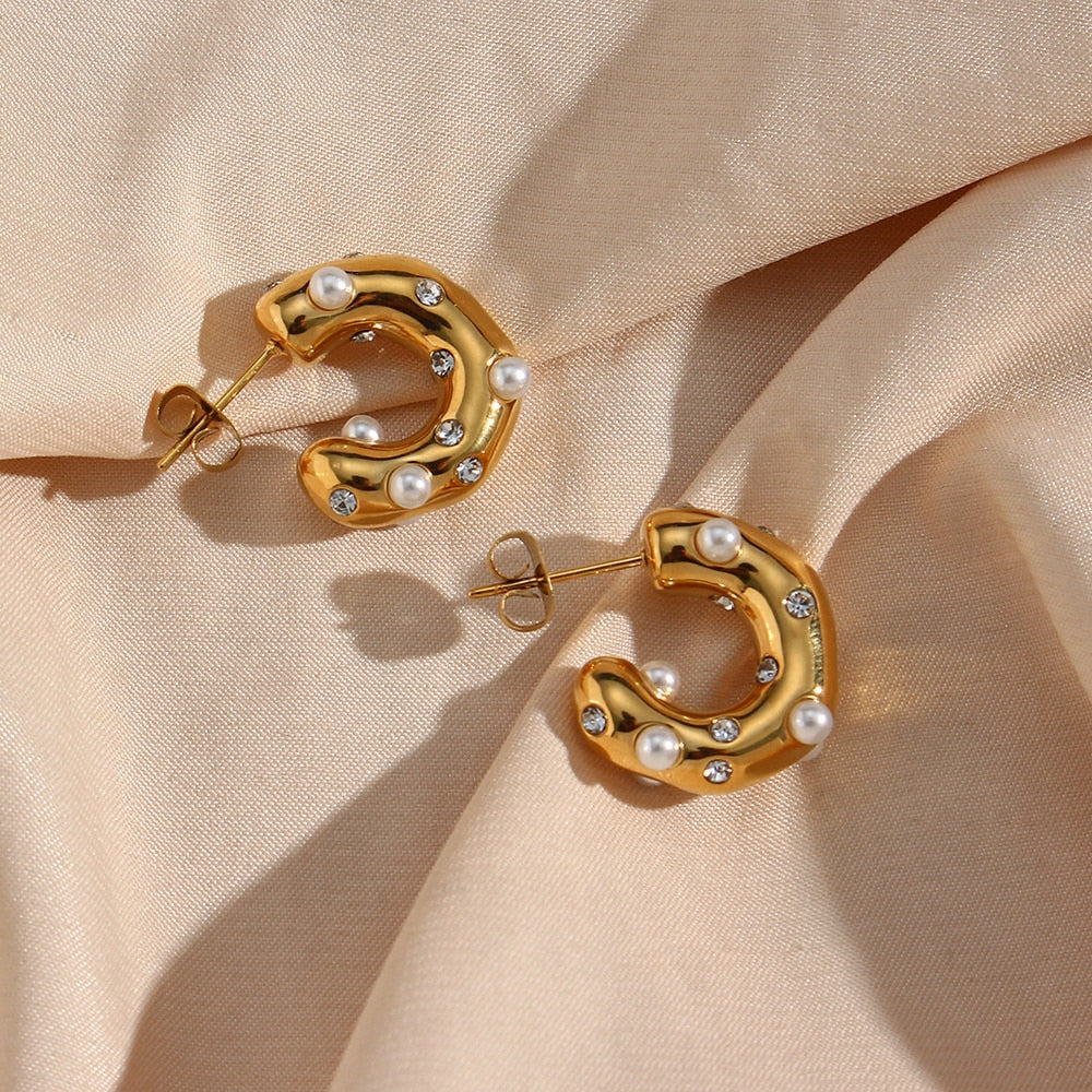 WOMEN'S EARRINGS Gold Color HUDSON - BYMANYC ® New York