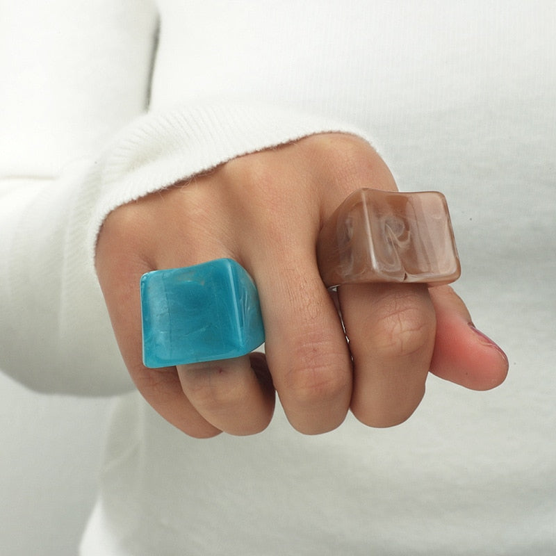 WOMEN'S RING • New Collection CHELSEA Resin BYMANYC ® New York