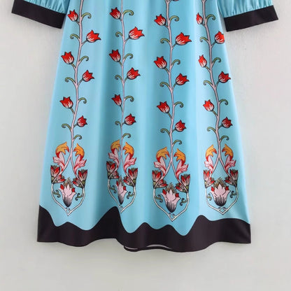 Waist-Cinched Floral Dress, the Met | Women - BYMANYC ® New York