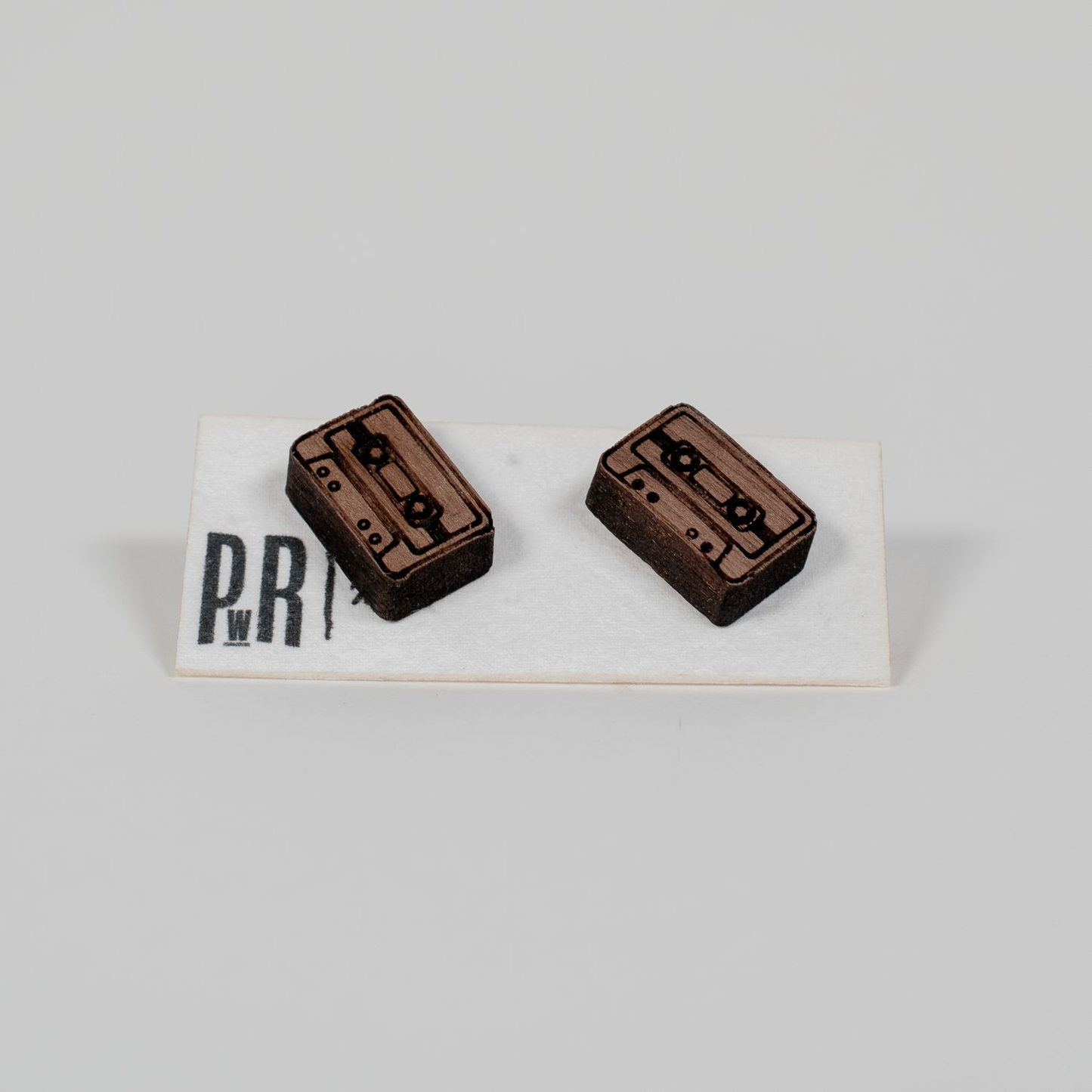Small Wood Stud Earrings | Geometric Designs