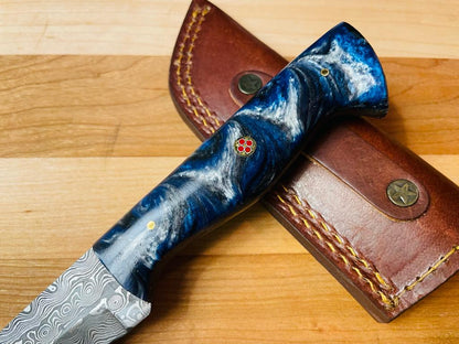 Damascus Utility Tanto Blade by Titan - TK-081