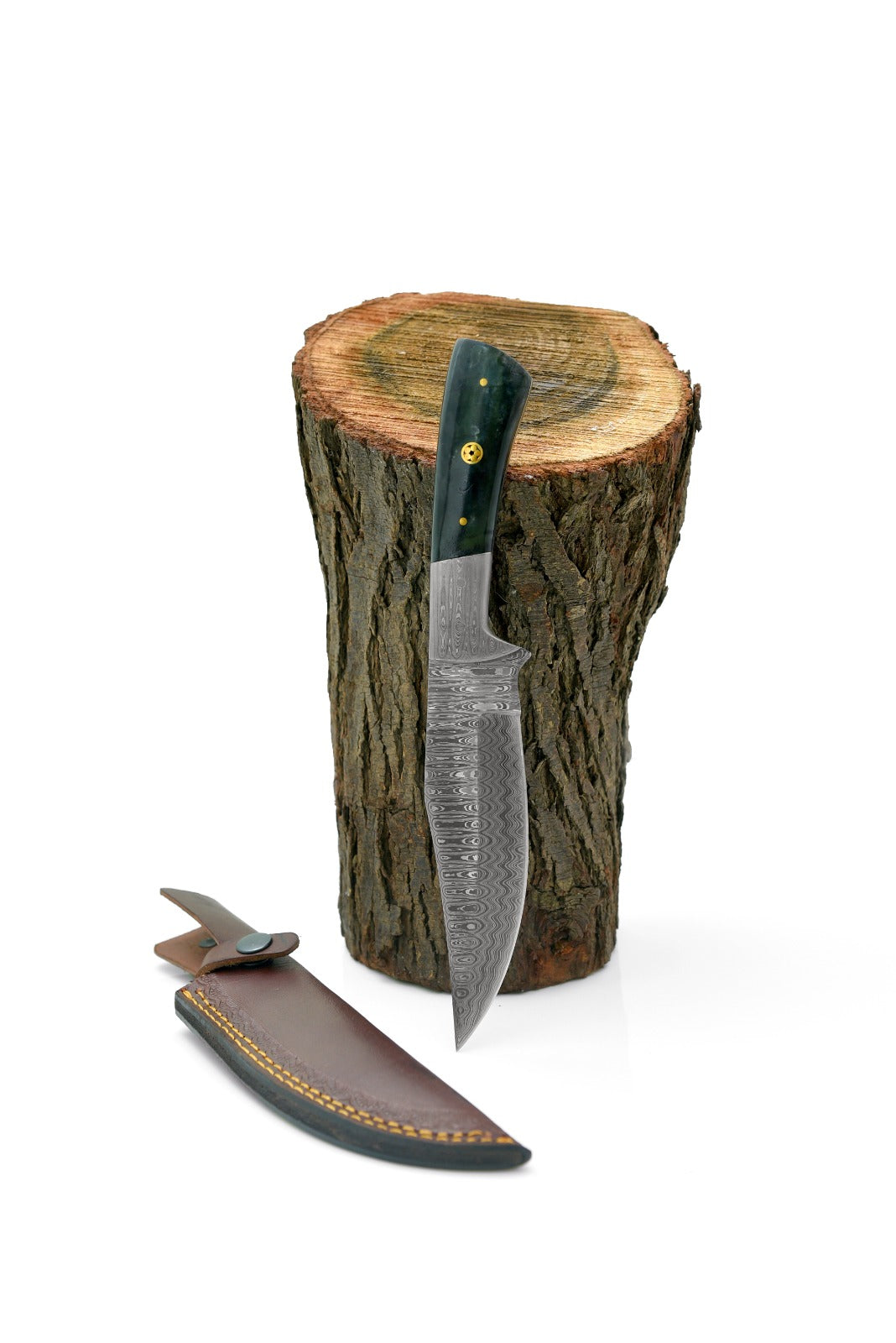 Hand Forged Damascus Knife , HUNTING KNIFE by TITAN TD-193