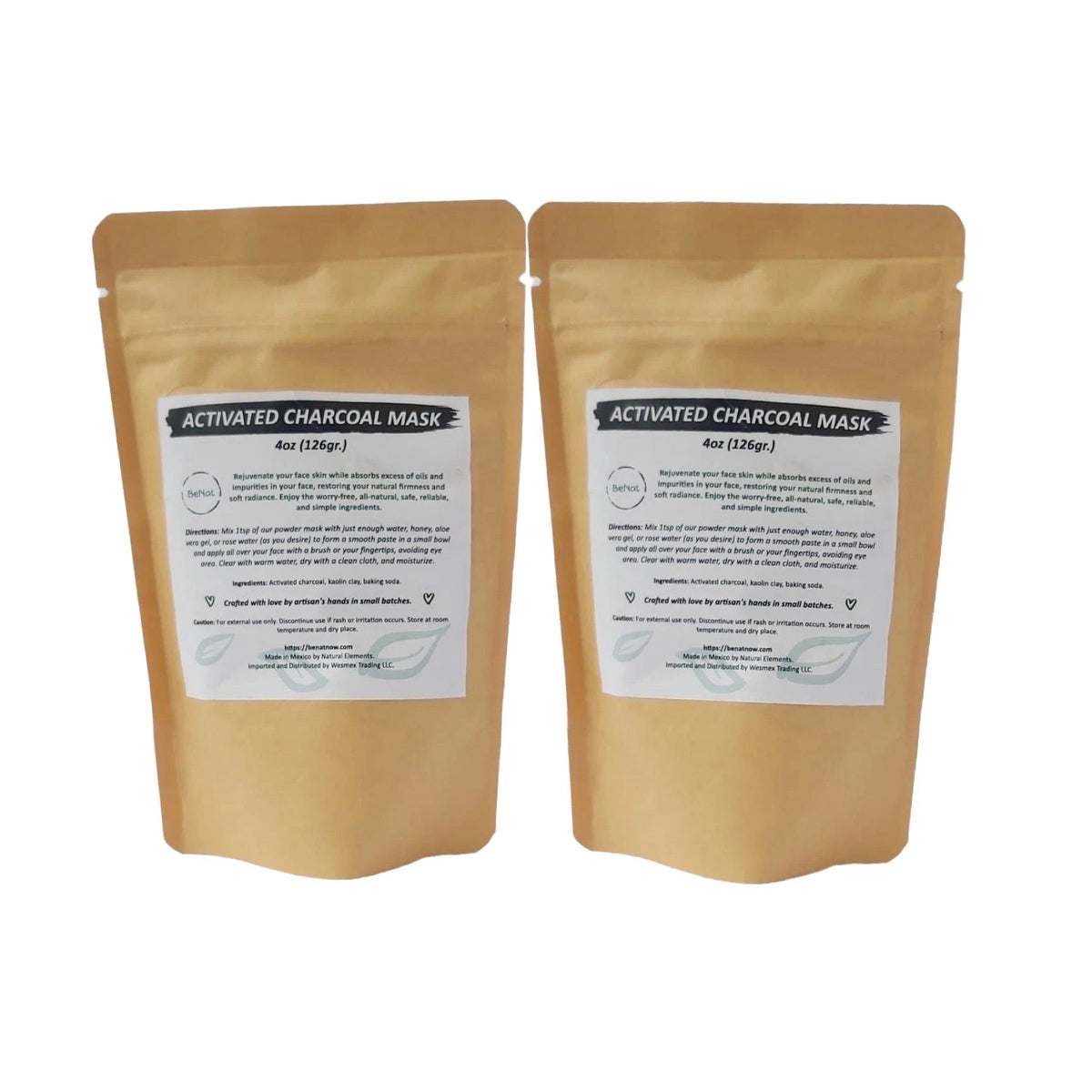 2-Pack Activated Charcoal Facial Mask