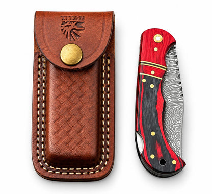 Titan Desert Fang Damascus Collector Knife TKT-22