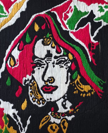 🧵Traditional Woman Portrait
