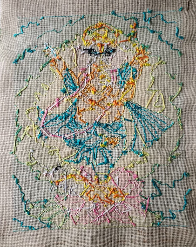 🧵Lord Ganesha on Lotus