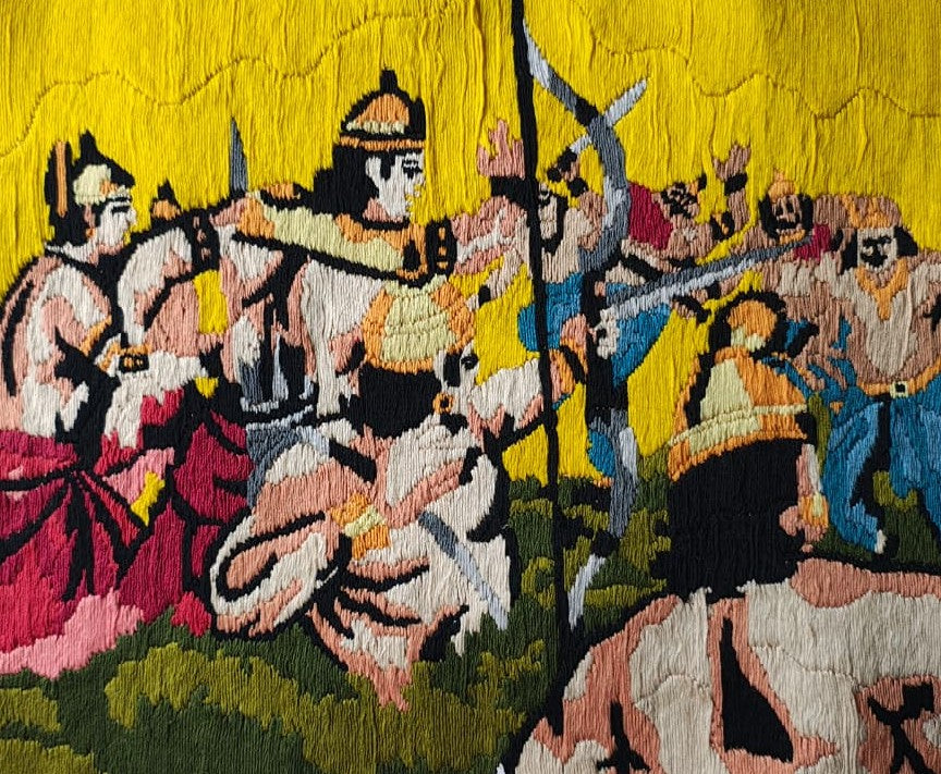 🧵Warrior Battle Scene
