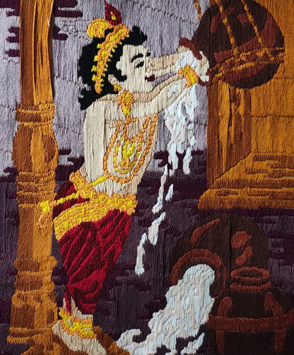 🧵Lord Krishna with Butter Pot