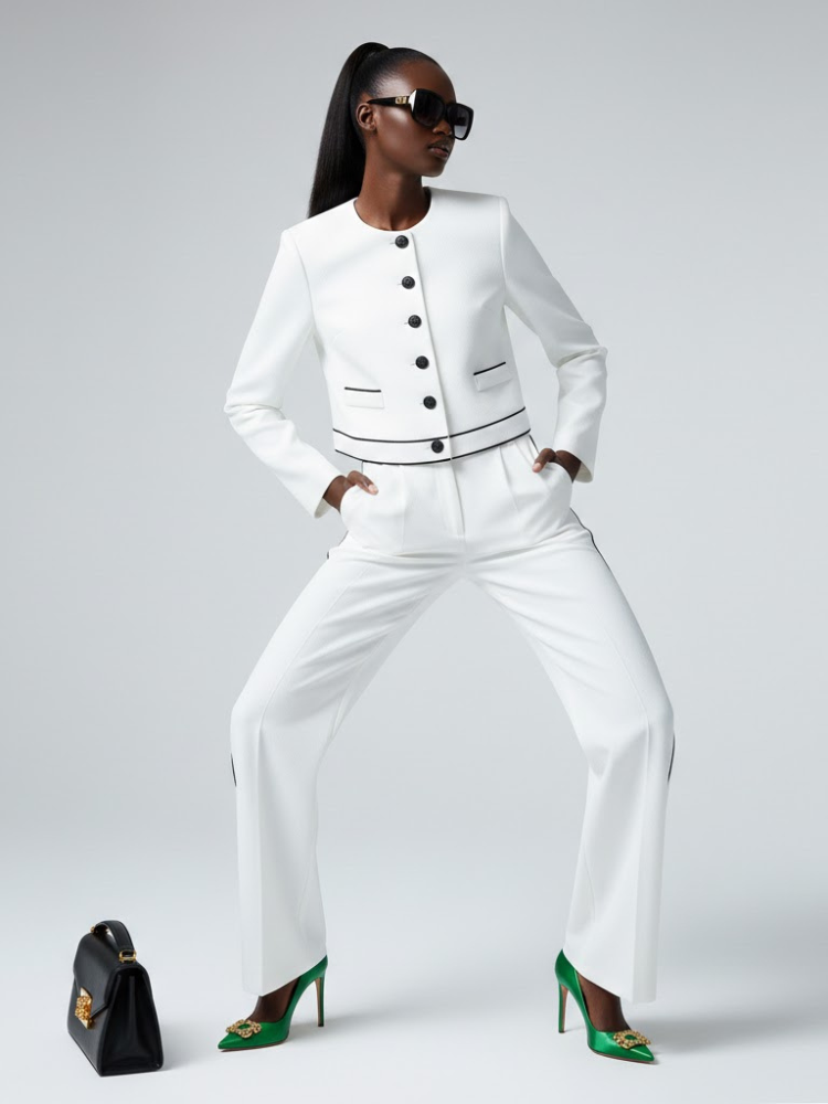 White MADISON Suit Jacket & Pants Prêt-À-Porter BYMANYC ® New York