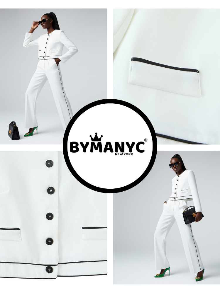 White MADISON Suit Jacket & Pants Prêt-À-Porter BYMANYC ® New York