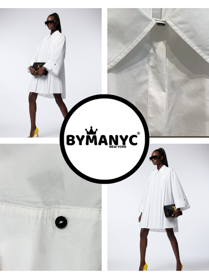 White Summer Dress New Collection Prêt-À-Porter BYMANYC New York