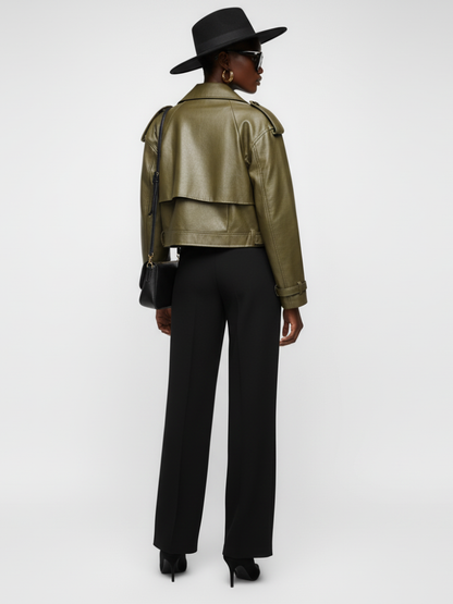 Women's Biker Jacket GREENWICH VILLAGE ECO FASHION BYMANYC ® New York