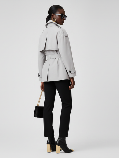 Women's Cropped Trench Jacket DUMBO ECO FASHION BYMANYC ® New York
