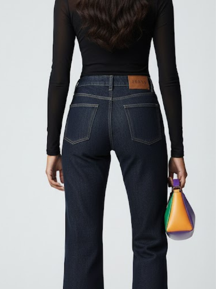 Women's Denim Trousers HUDSON YARDS NYFW New Colecction BYMANYC ® New York