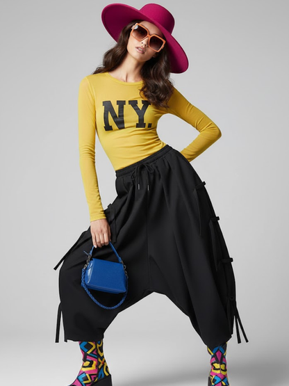 Women's Extra Wide Trousers FLATIRON NYFW New Colecction BYMANYC ® New York