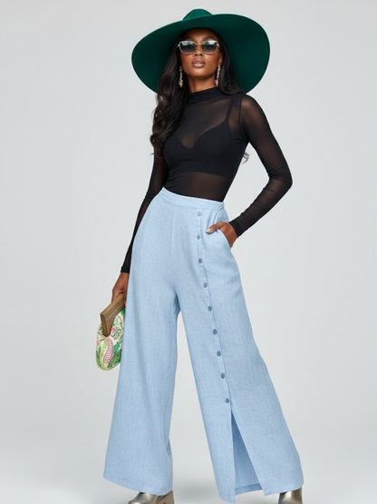 Women's Extra Wide Trousers SOHO NYFW New Colecction BYMANYC ® New York