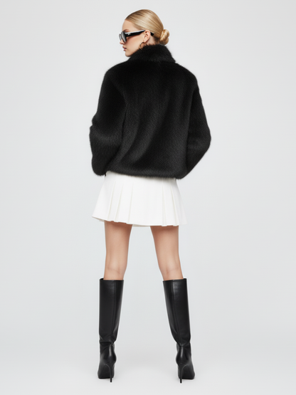 Women's Faux Fur Jacket UPPER EAST SIDE ECO FASHION BYMANYC ® New York