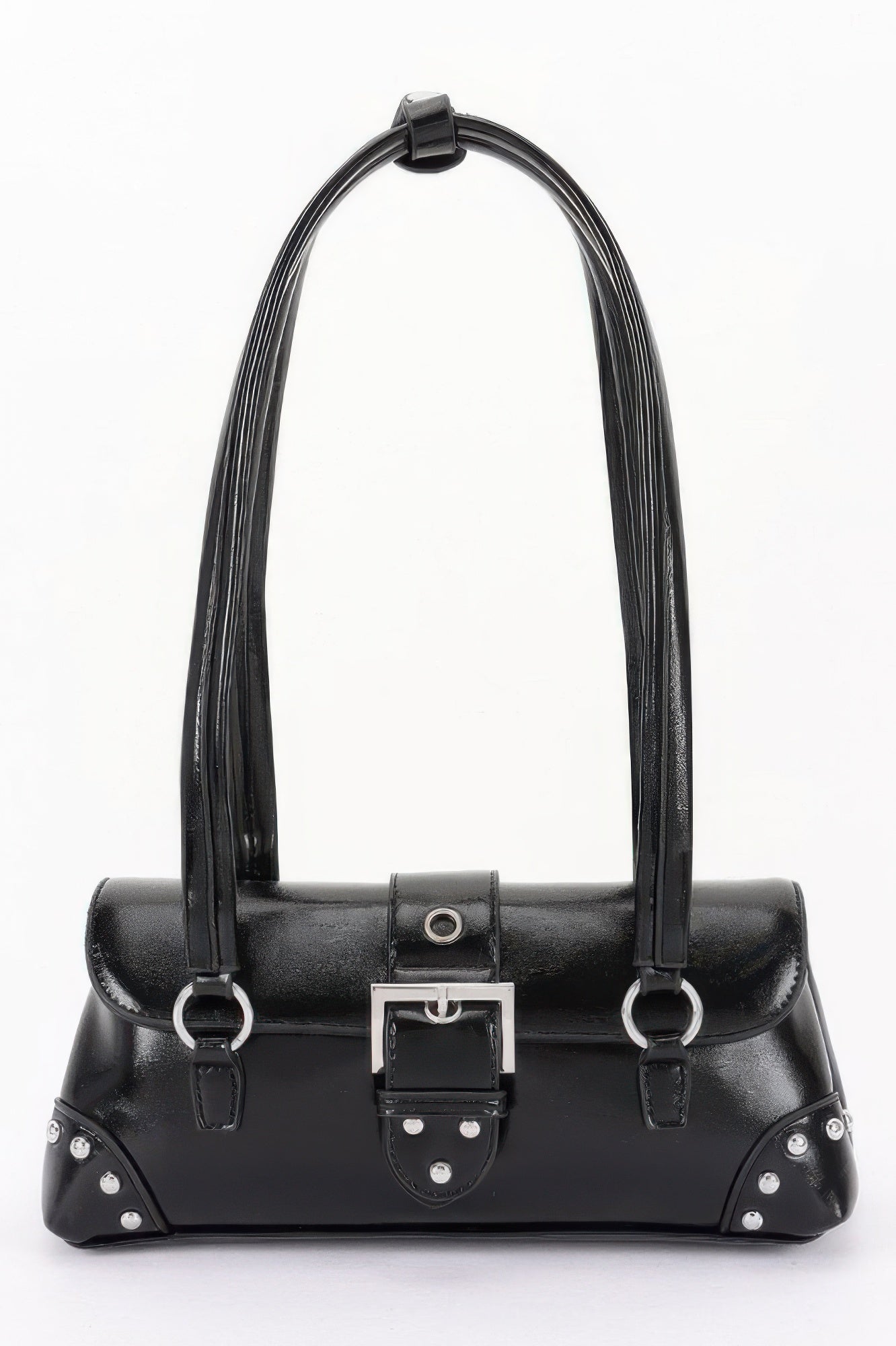 Women's Handbag Metal Studded Shoulder Bag - CHELSEA - BYMANYC ® New York