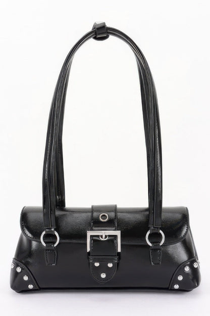Women's Handbag Metal Studded Shoulder Bag - CHELSEA - BYMANYC ® New York
