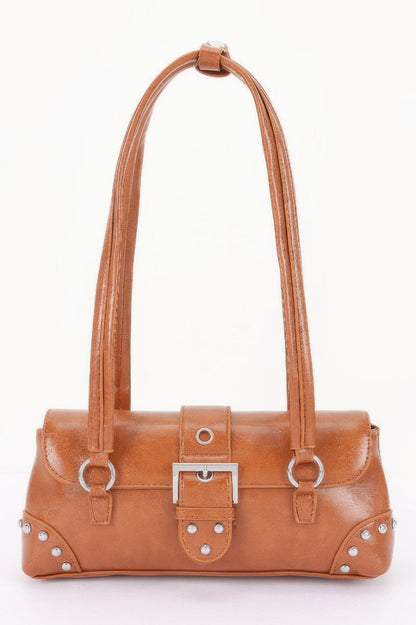 Women's Handbag Metal Studded Shoulder Bag - CHELSEA - BYMANYC ® New York