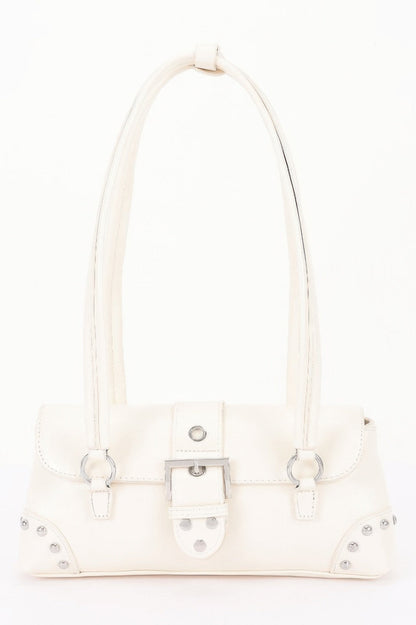 Women's Handbag Metal Studded Shoulder Bag - CHELSEA - BYMANYC ® New York