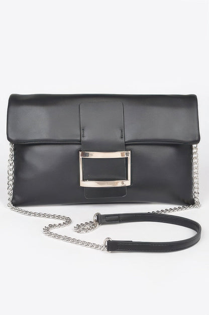 Women's Handbag Metallic Buckle Clutch - MEATPACKING - BYMANYC ® New York