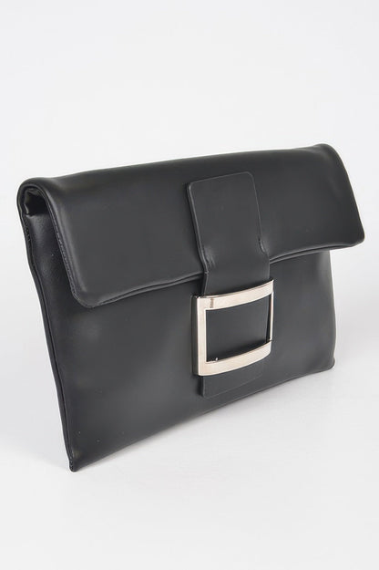 Women's Handbag Metallic Buckle Clutch - MEATPACKING - BYMANYC ® New York