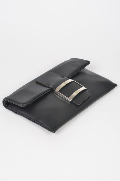 Women's Handbag Metallic Buckle Clutch - MEATPACKING - BYMANYC ® New York