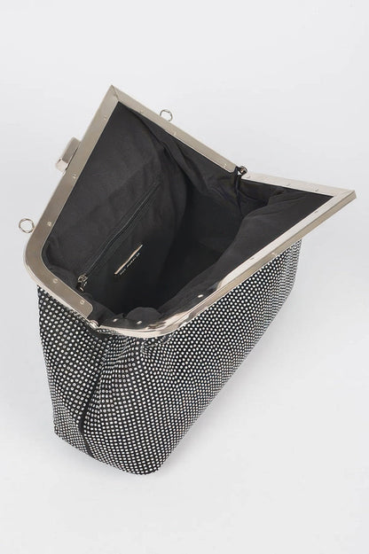 Women's Handbag Rhinestone Frame Clutch - HELL'S KITCHEN - BYMANYC ® New York