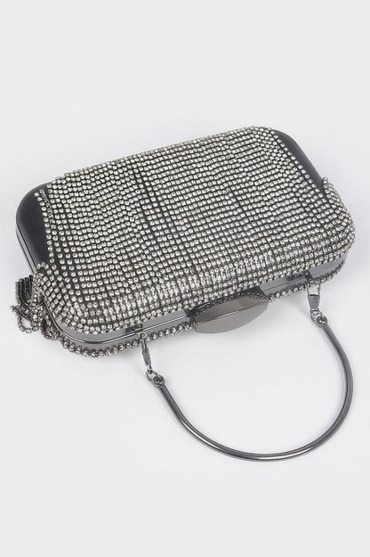 Women's Handbag Rhinestone Fringe Clutch - BROADWAY - BYMANYC ® New York