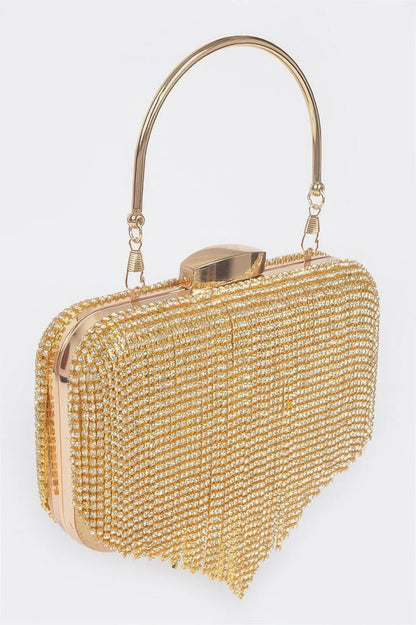 Women's Handbag Rhinestone Fringe Clutch - BROADWAY - BYMANYC ® New York