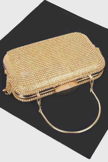 Women's Handbag Rhinestone Fringe Clutch - BROADWAY - BYMANYC ® New York