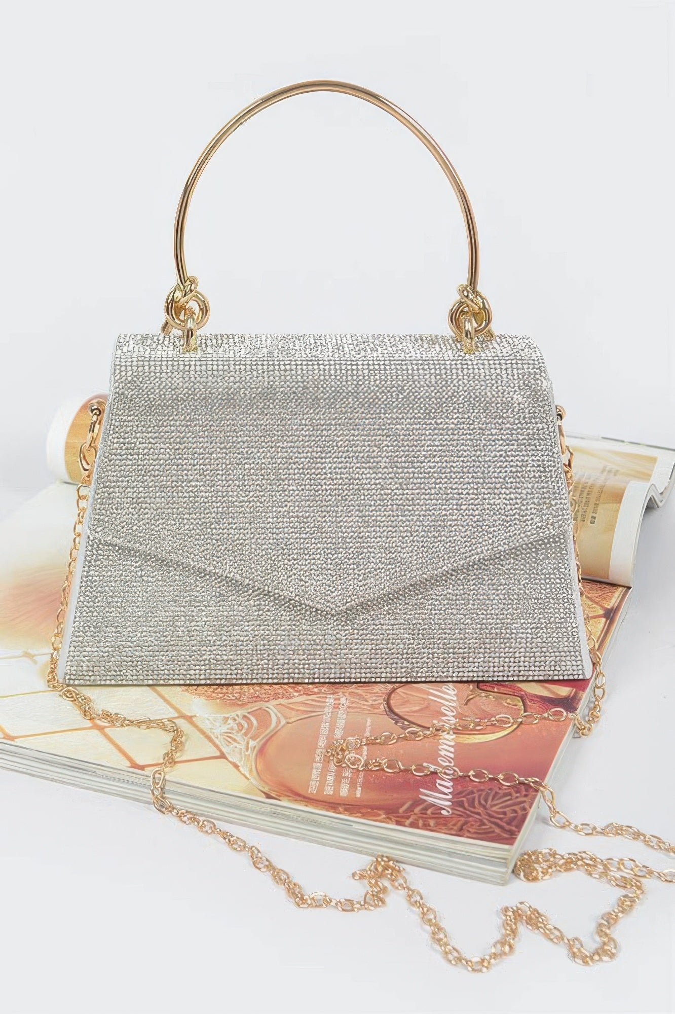 Women's Handbag Rhinestone Metal Handle - SOHO - BYMANYC ® New York