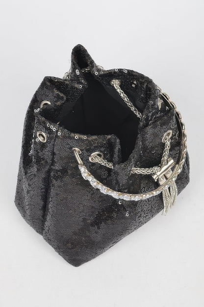 Women's Handbag Sequins Bucket Bag - NOHO - BYMANYC ® New York
