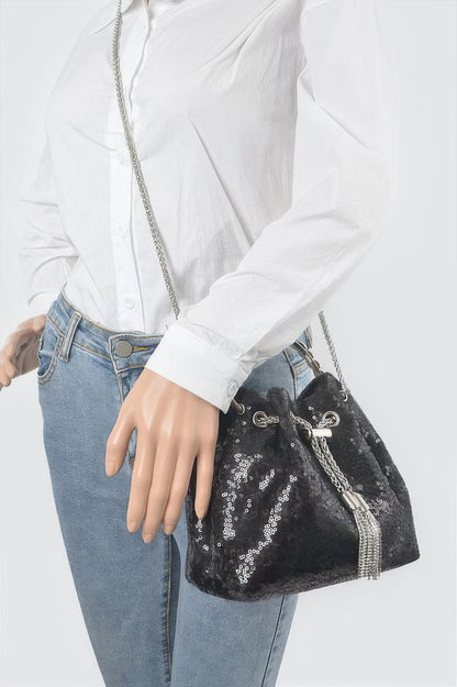 Women's Handbag Sequins Bucket Bag - NOHO - BYMANYC ® New York
