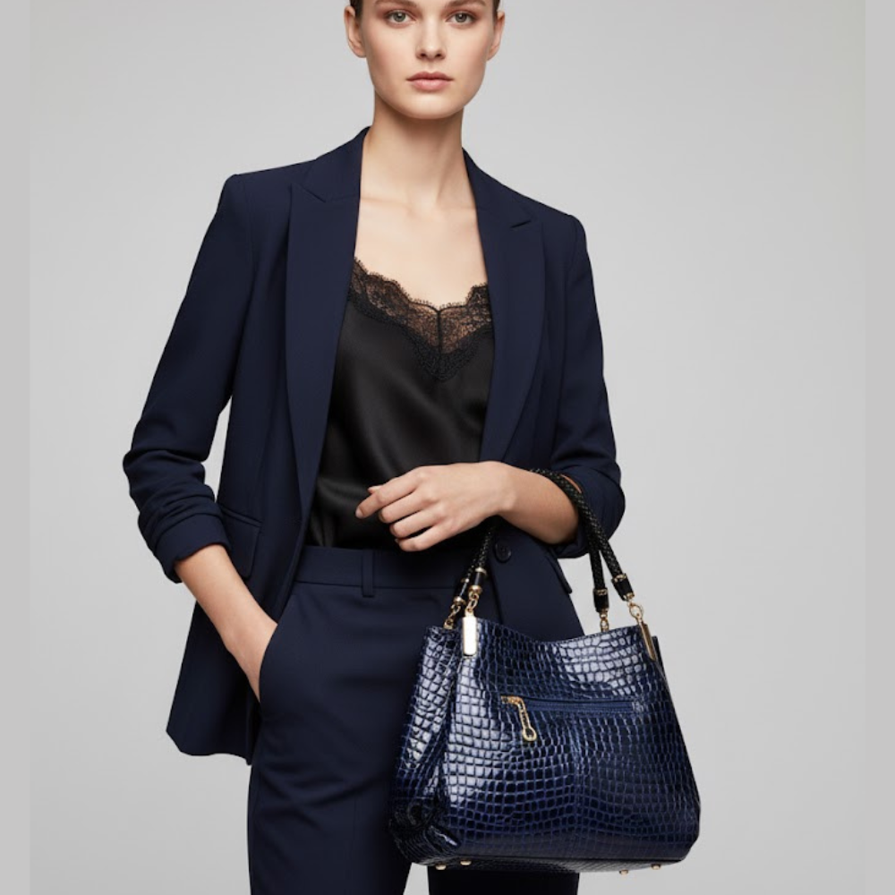 Women's Handbags: Central Park Stitch Satchel | Manhattan Chic Collection BYMANYC ® New York