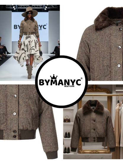 Women's Jacket VEGAN MANHATTAN NYFW Colecction BYMANYC ® New York