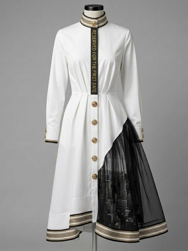 Women's Limited Edition FIFTH AVENUE Shirt Dress | GARMENT DISTRICT Collection | BYMANYC ® New York